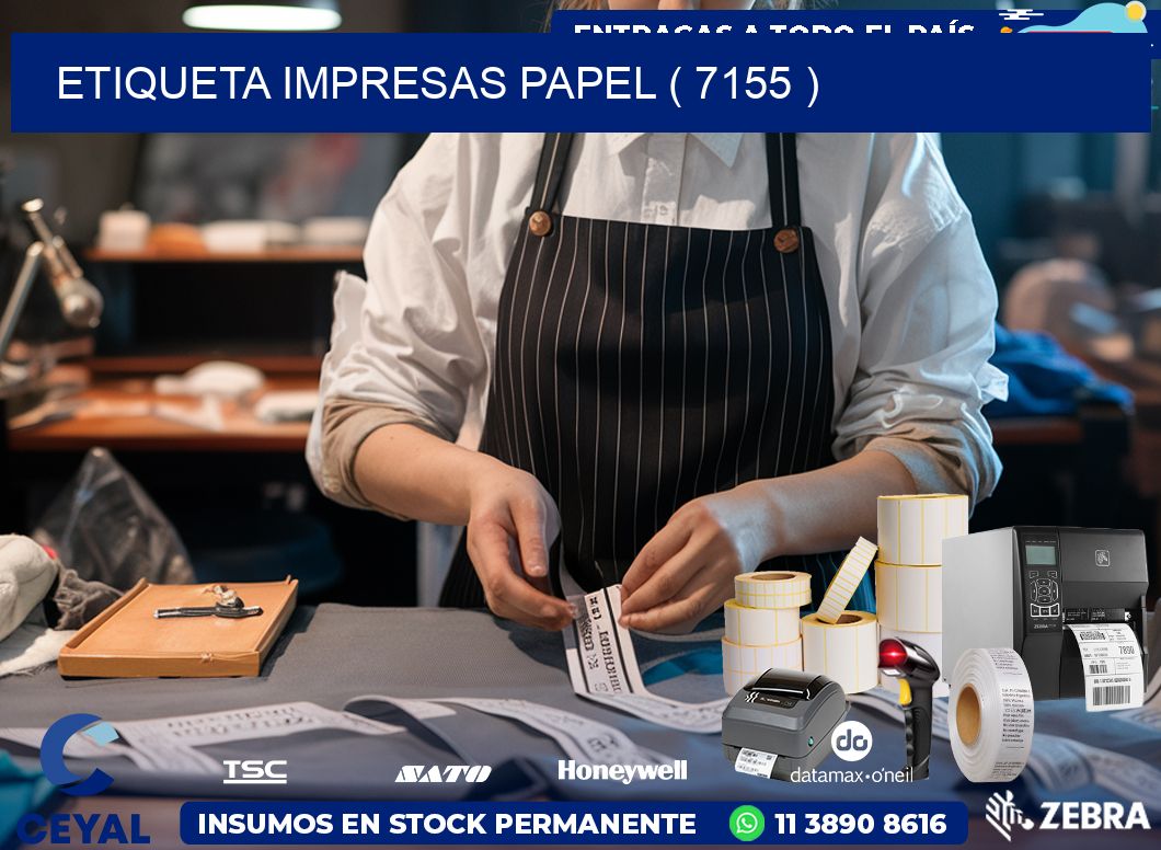 ETIQUETA IMPRESAS PAPEL ( 7155 )