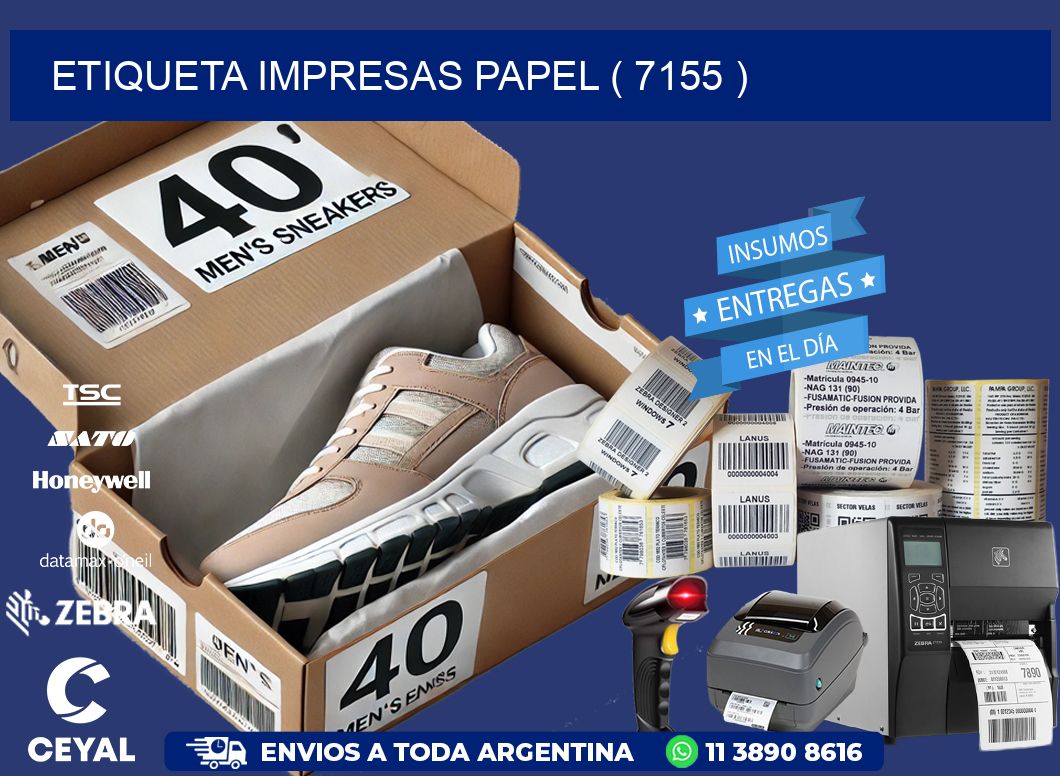 ETIQUETA IMPRESAS PAPEL ( 7155 )