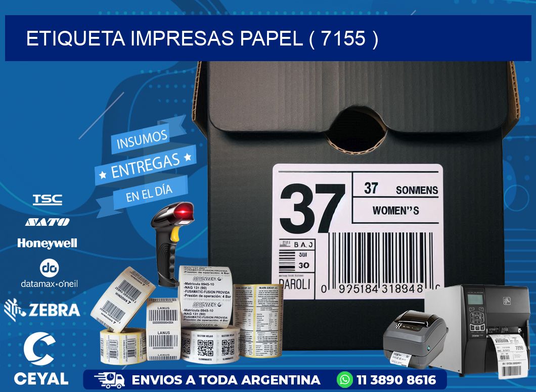 ETIQUETA IMPRESAS PAPEL ( 7155 )