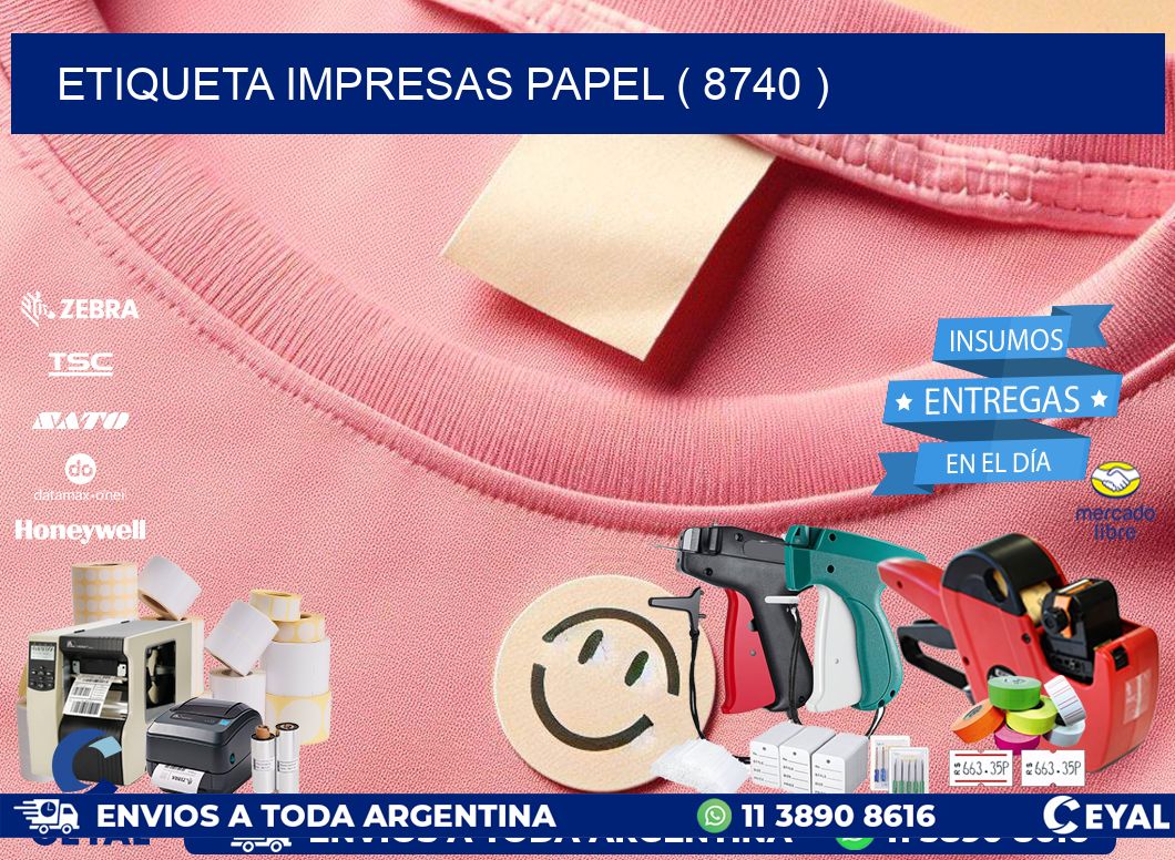 ETIQUETA IMPRESAS PAPEL ( 8740 )