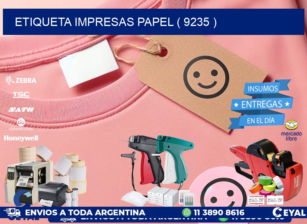 ETIQUETA IMPRESAS PAPEL ( 9235 )