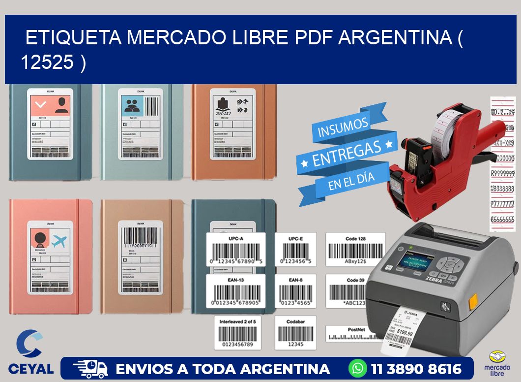 ETIQUETA MERCADO LIBRE PDF ARGENTINA ( 12525 )