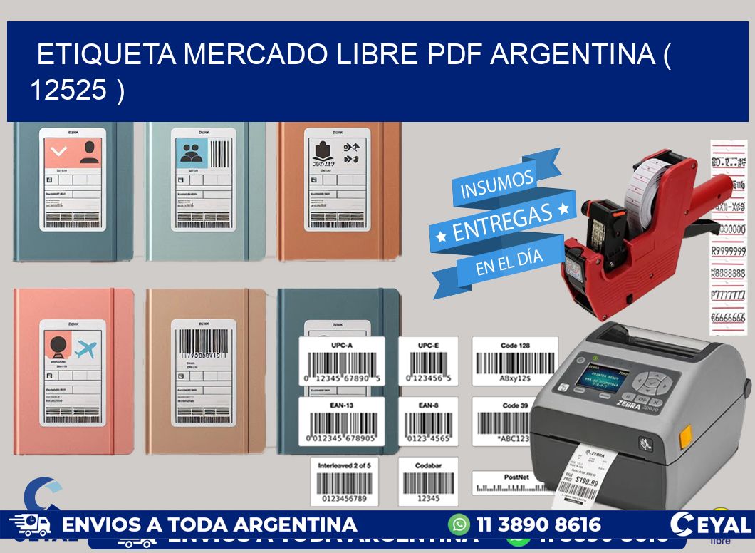 ETIQUETA MERCADO LIBRE PDF ARGENTINA ( 12525 )