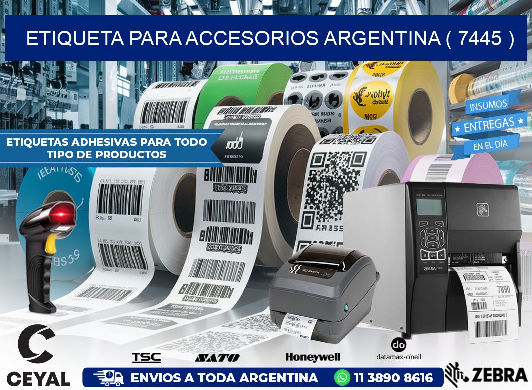ETIQUETA PARA ACCESORIOS ARGENTINA ( 7445 )