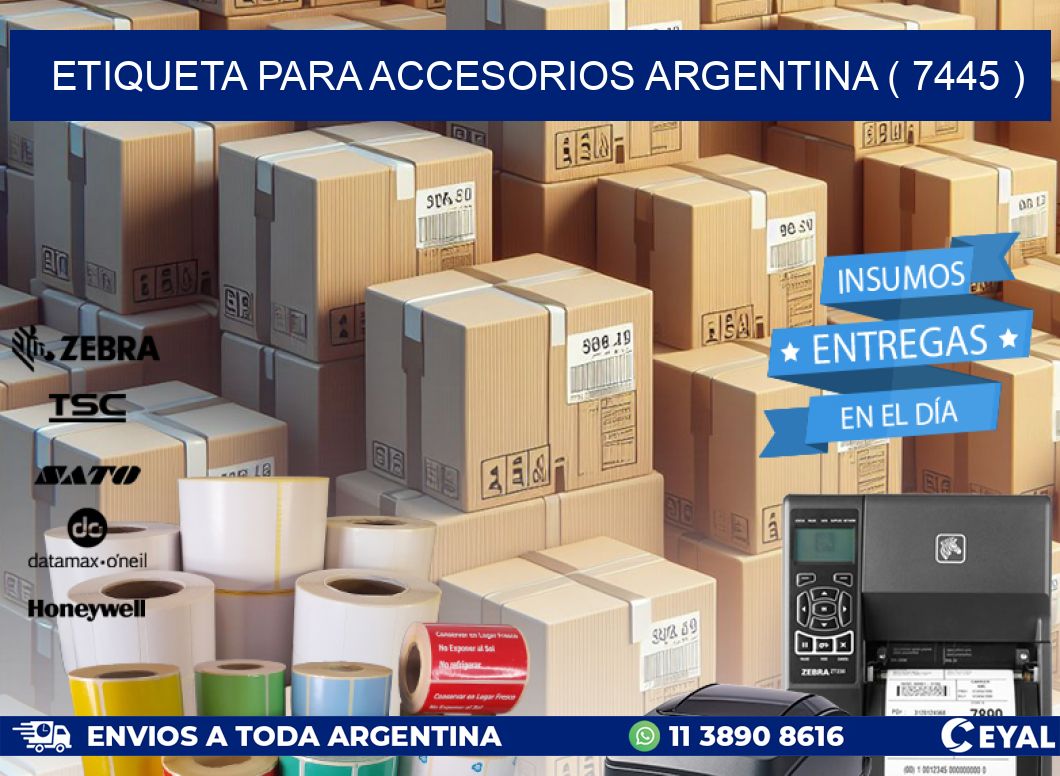 ETIQUETA PARA ACCESORIOS ARGENTINA ( 7445 )