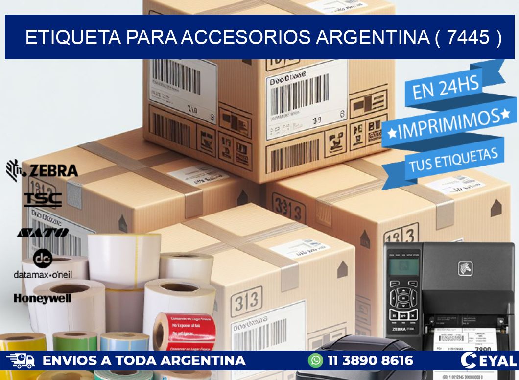 ETIQUETA PARA ACCESORIOS ARGENTINA ( 7445 )