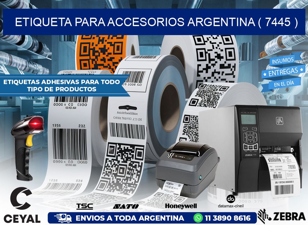 ETIQUETA PARA ACCESORIOS ARGENTINA ( 7445 )