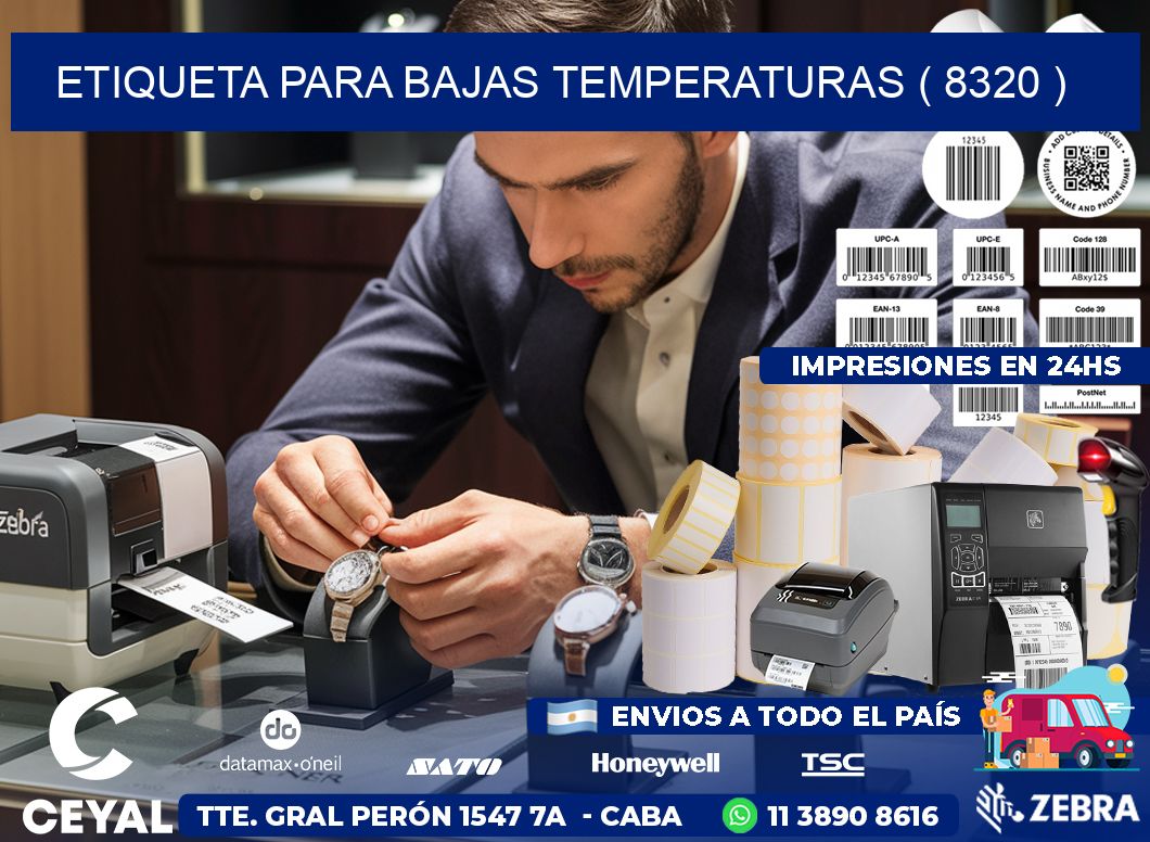 ETIQUETA PARA BAJAS TEMPERATURAS ( 8320 )