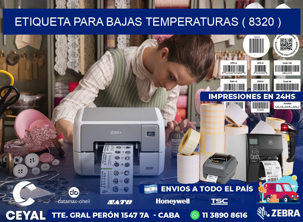 ETIQUETA PARA BAJAS TEMPERATURAS ( 8320 )