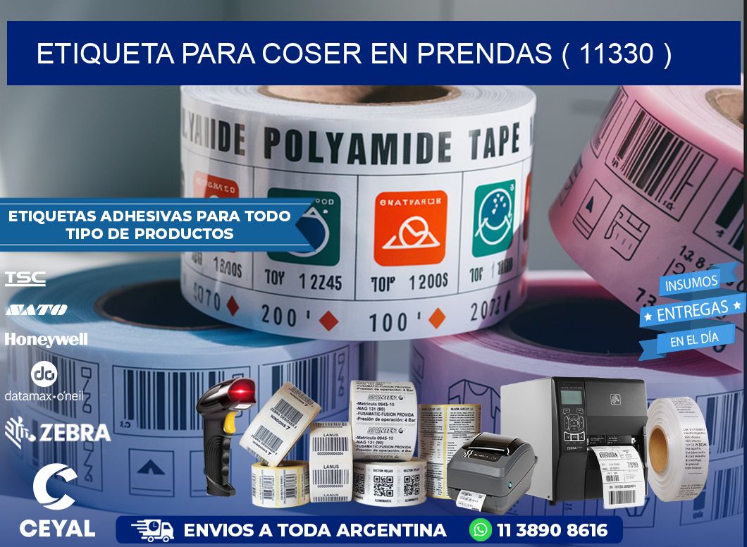ETIQUETA PARA COSER EN PRENDAS ( 11330 )