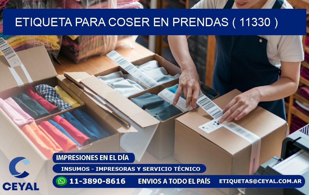 ETIQUETA PARA COSER EN PRENDAS ( 11330 )