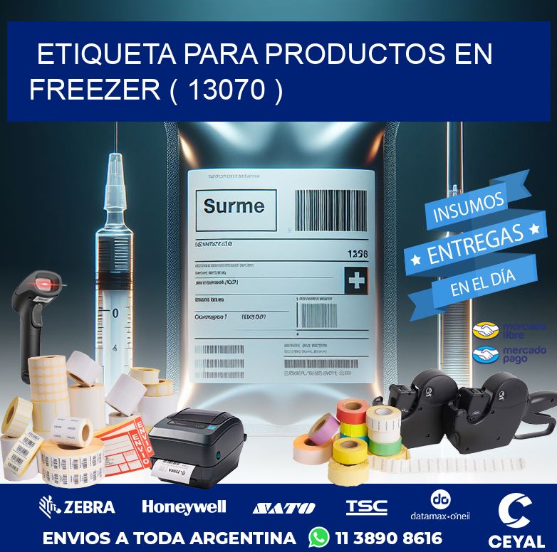 ETIQUETA PARA PRODUCTOS EN FREEZER ( 13070 )