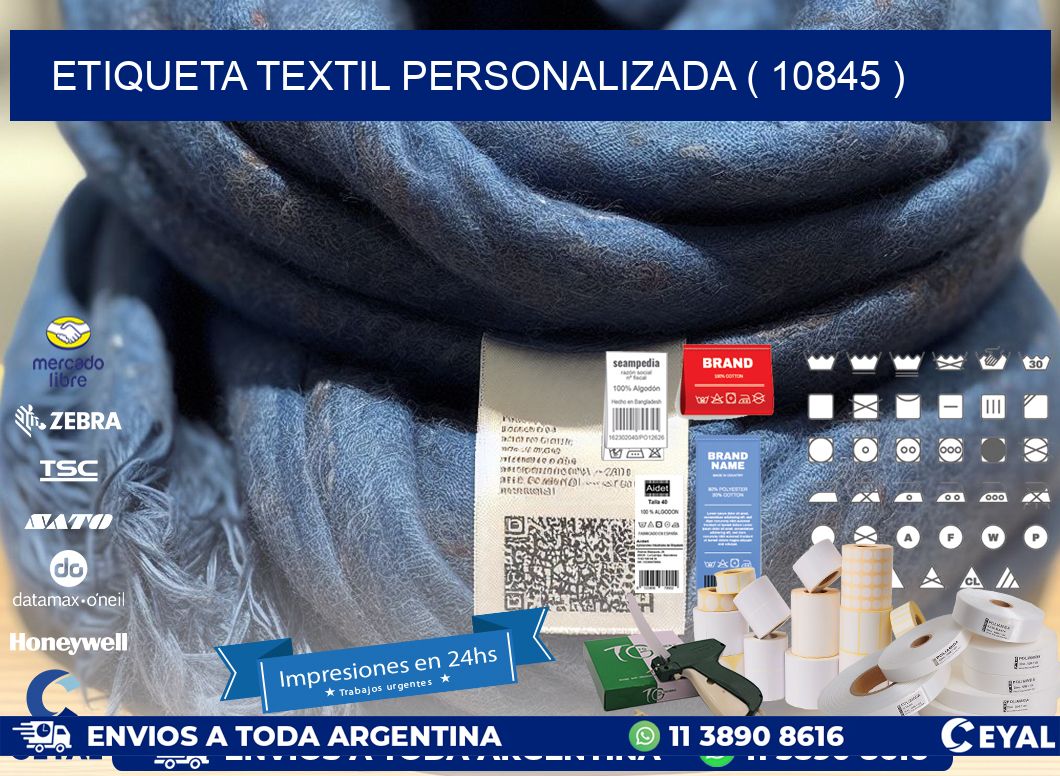 ETIQUETA TEXTIL PERSONALIZADA ( 10845 )