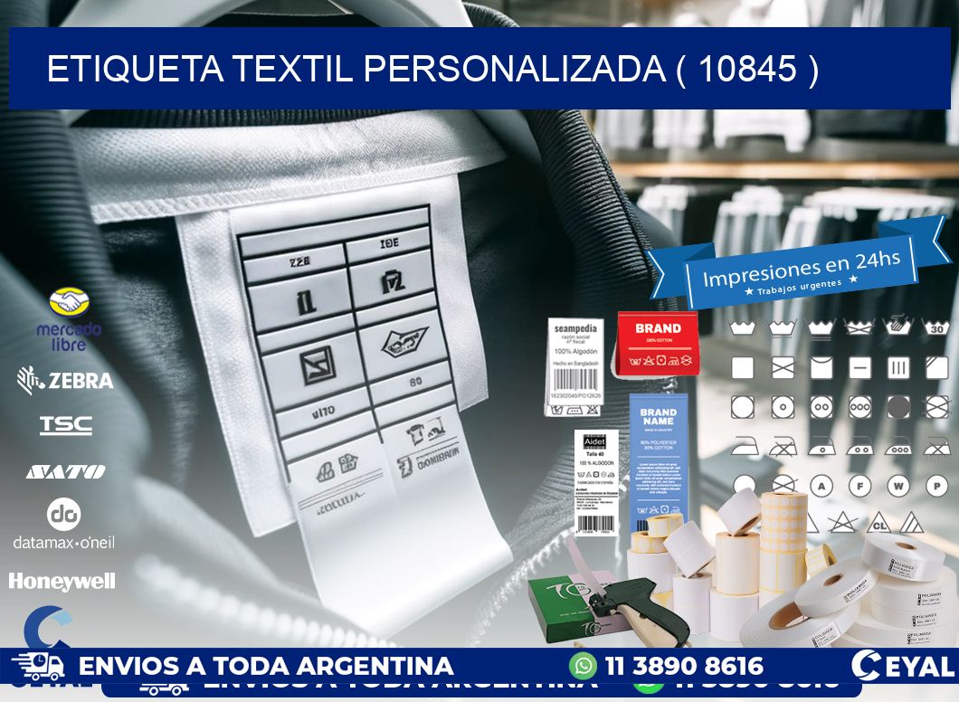 ETIQUETA TEXTIL PERSONALIZADA ( 10845 )
