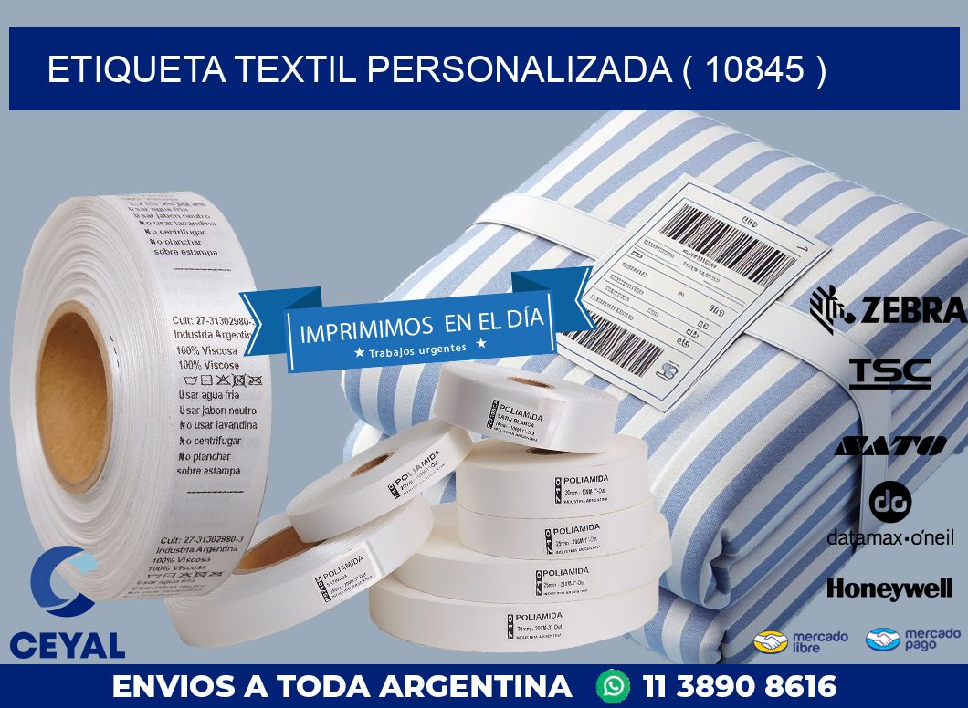 ETIQUETA TEXTIL PERSONALIZADA ( 10845 )