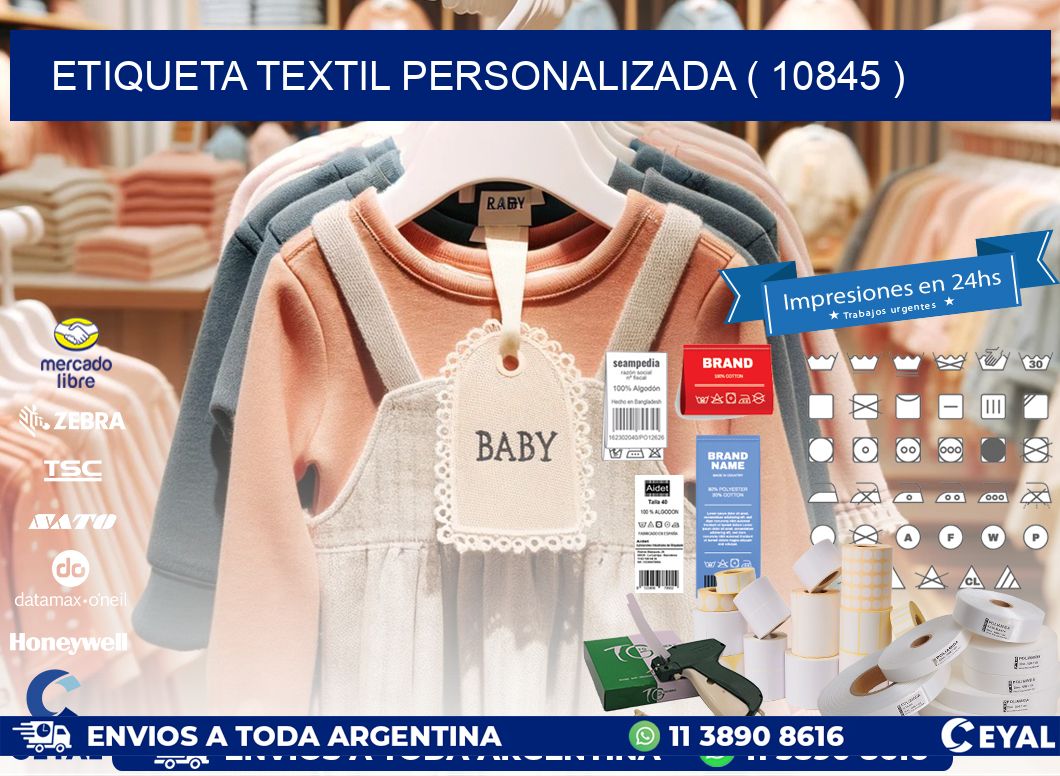 ETIQUETA TEXTIL PERSONALIZADA ( 10845 )