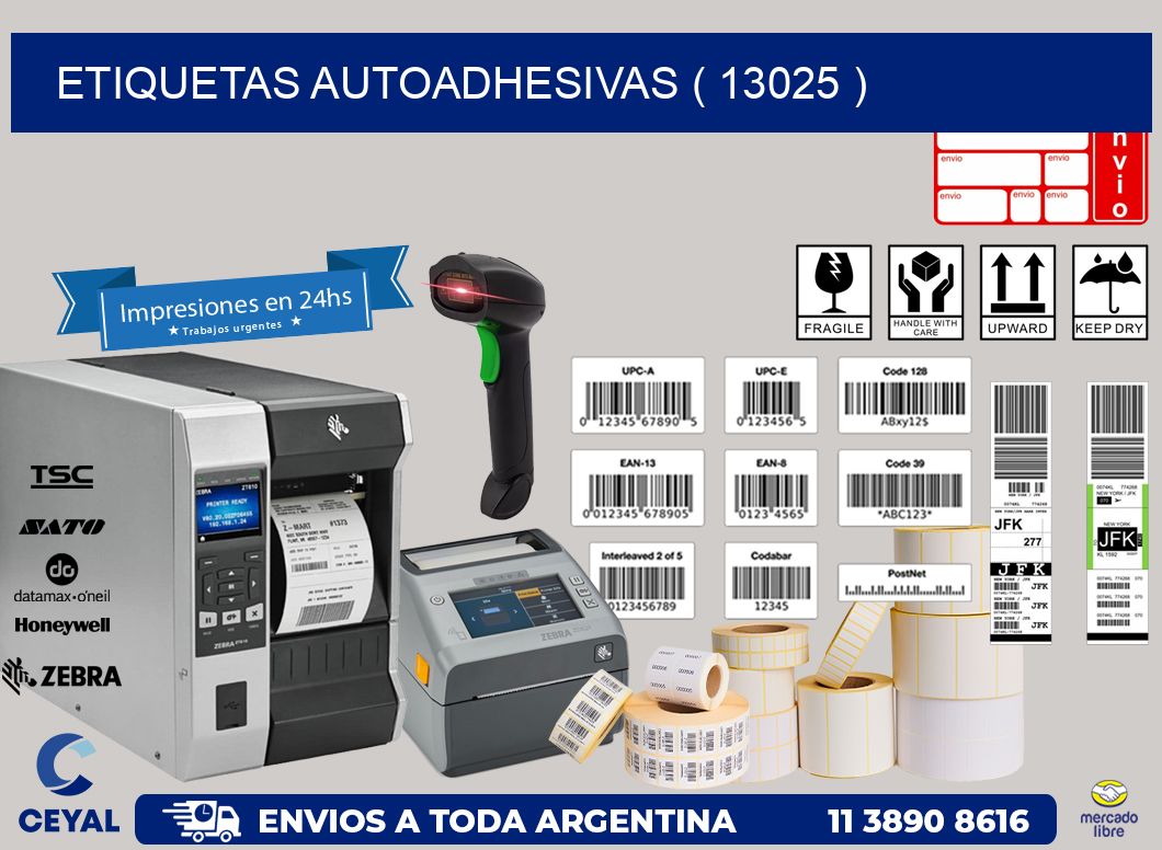 ETIQUETAS AUTOADHESIVAS ( 13025 )