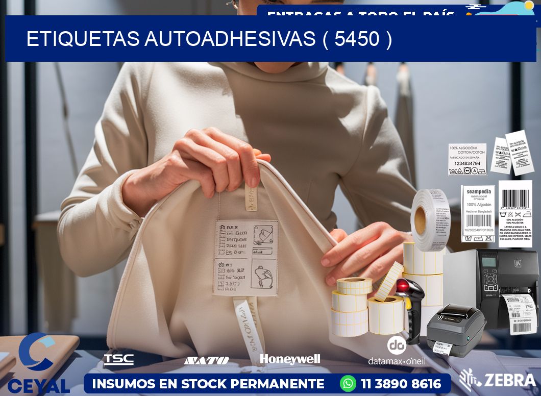 ETIQUETAS AUTOADHESIVAS ( 5450 )