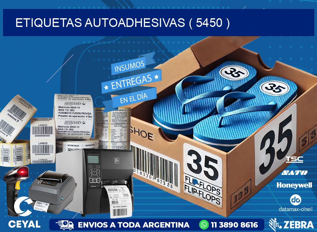 ETIQUETAS AUTOADHESIVAS ( 5450 )