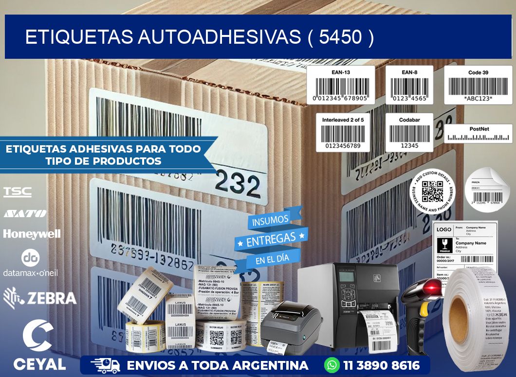 ETIQUETAS AUTOADHESIVAS ( 5450 )