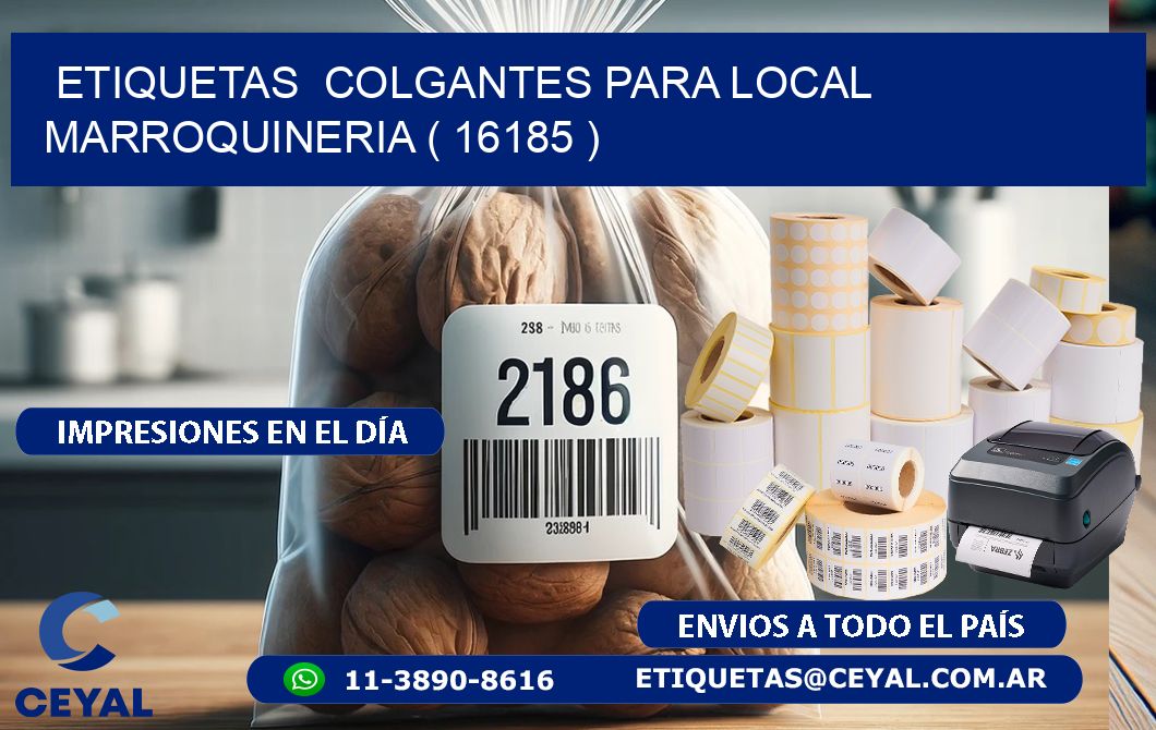 ETIQUETAS  COLGANTES PARA LOCAL MARROQUINERIA ( 16185 )