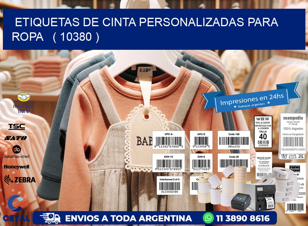 ETIQUETAS DE CINTA PERSONALIZADAS PARA ROPA   ( 10380 )