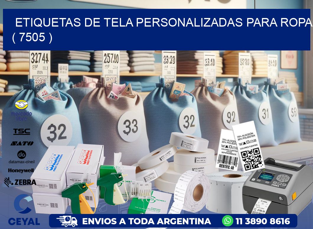 ETIQUETAS DE TELA PERSONALIZADAS PARA ROPA ( 7505 )