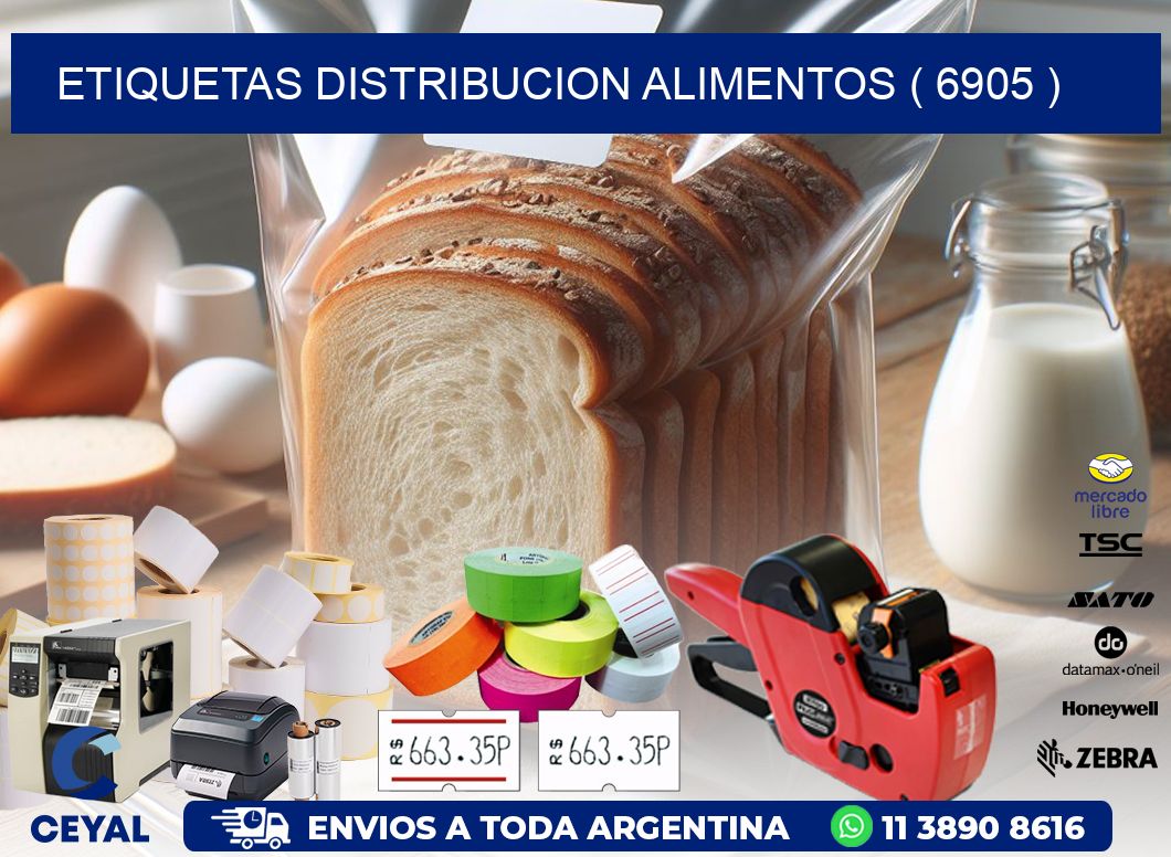 ETIQUETAS DISTRIBUCION ALIMENTOS ( 6905 )