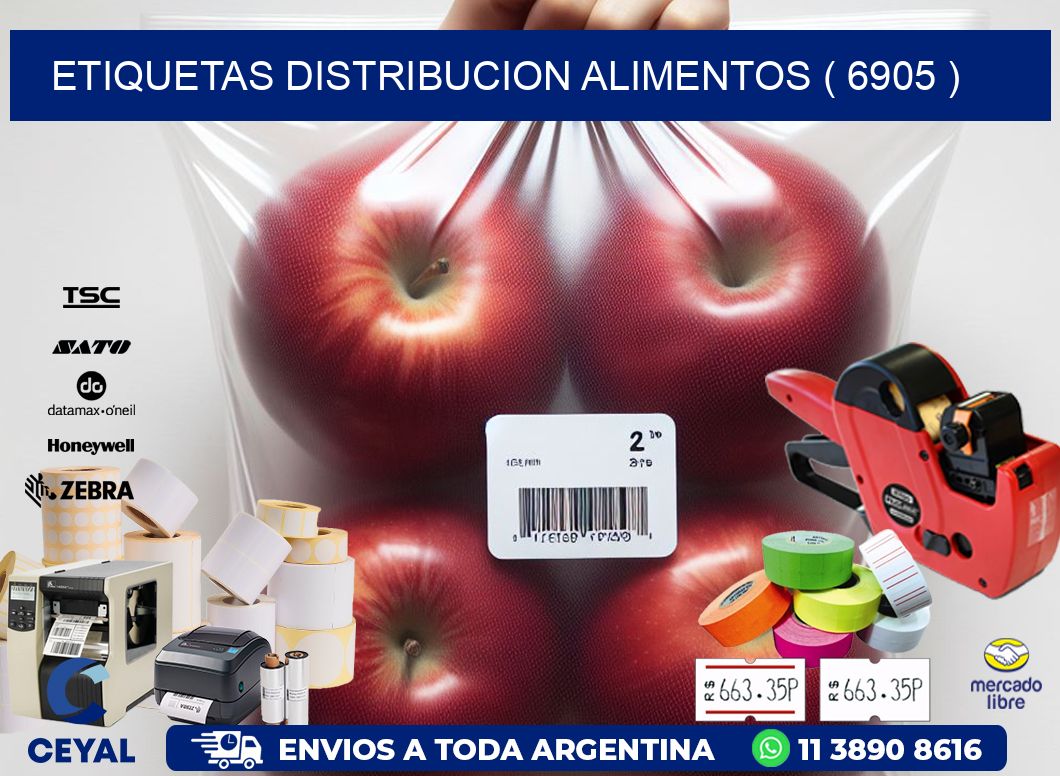 ETIQUETAS DISTRIBUCION ALIMENTOS ( 6905 )