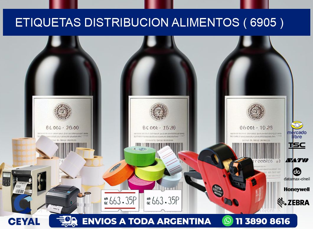 ETIQUETAS DISTRIBUCION ALIMENTOS ( 6905 )