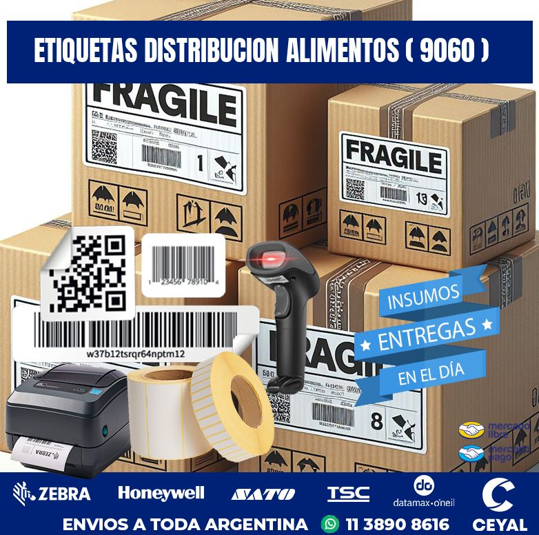ETIQUETAS DISTRIBUCION ALIMENTOS ( 9060 )