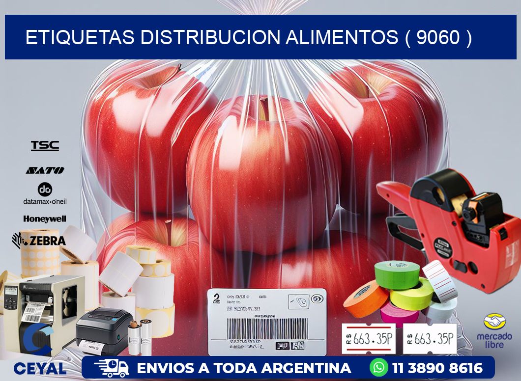 ETIQUETAS DISTRIBUCION ALIMENTOS ( 9060 )