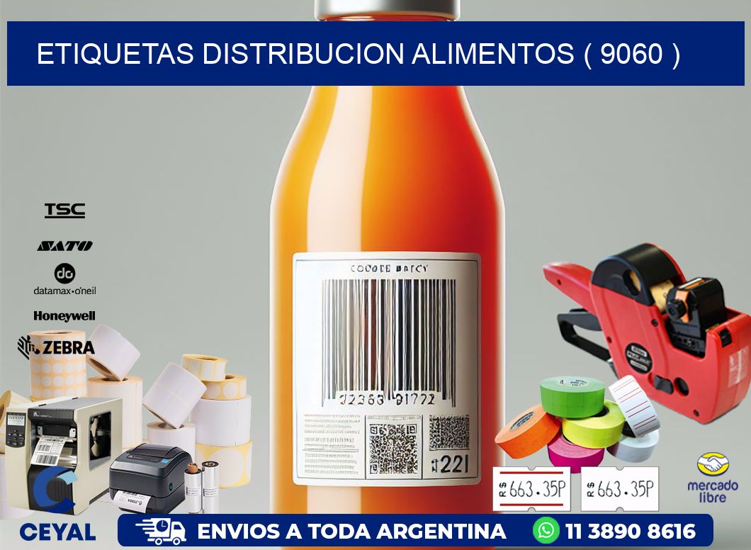 ETIQUETAS DISTRIBUCION ALIMENTOS ( 9060 )