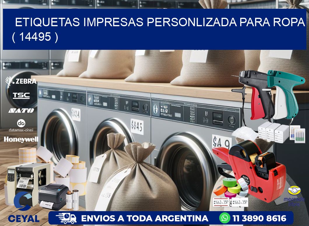 ETIQUETAS IMPRESAS PERSONLIZADA PARA ROPA ( 14495 )