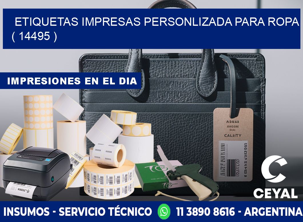 ETIQUETAS IMPRESAS PERSONLIZADA PARA ROPA ( 14495 )