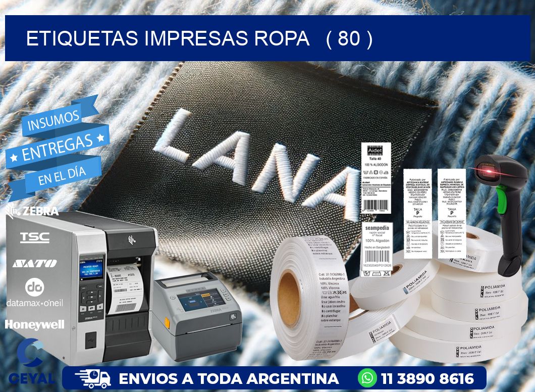 ETIQUETAS IMPRESAS ROPA ( 80 )