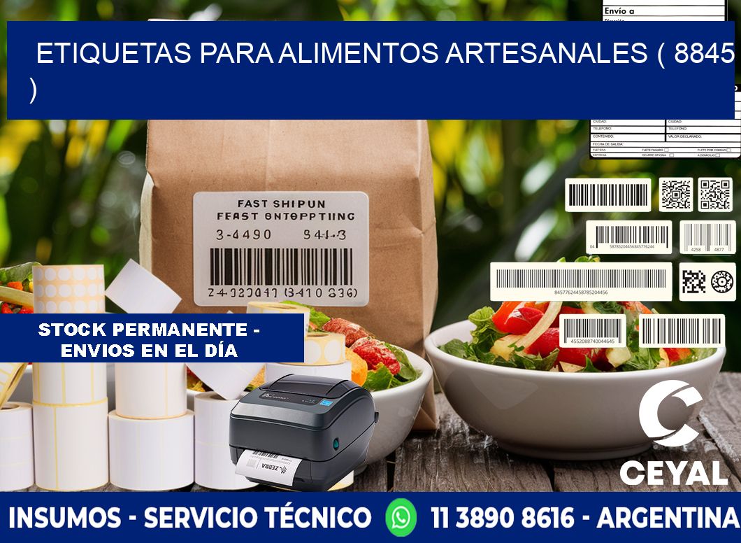 ETIQUETAS PARA ALIMENTOS ARTESANALES ( 8845 )
