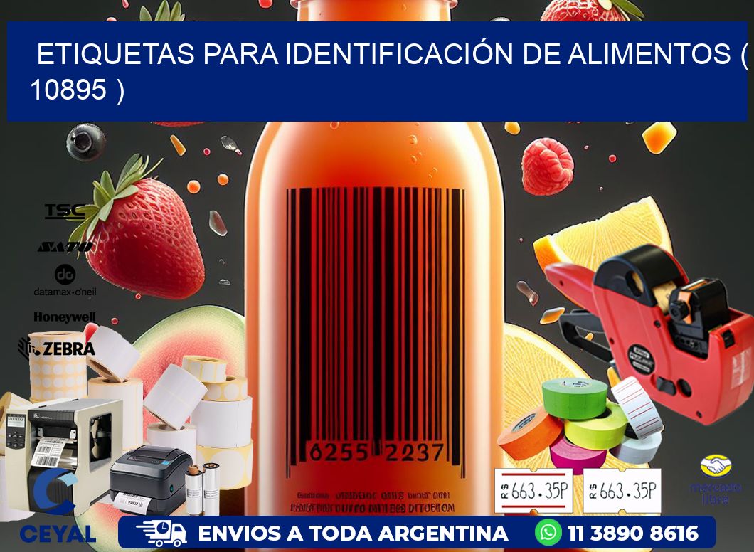 ETIQUETAS PARA IDENTIFICACIÓN DE ALIMENTOS ( 10895 )