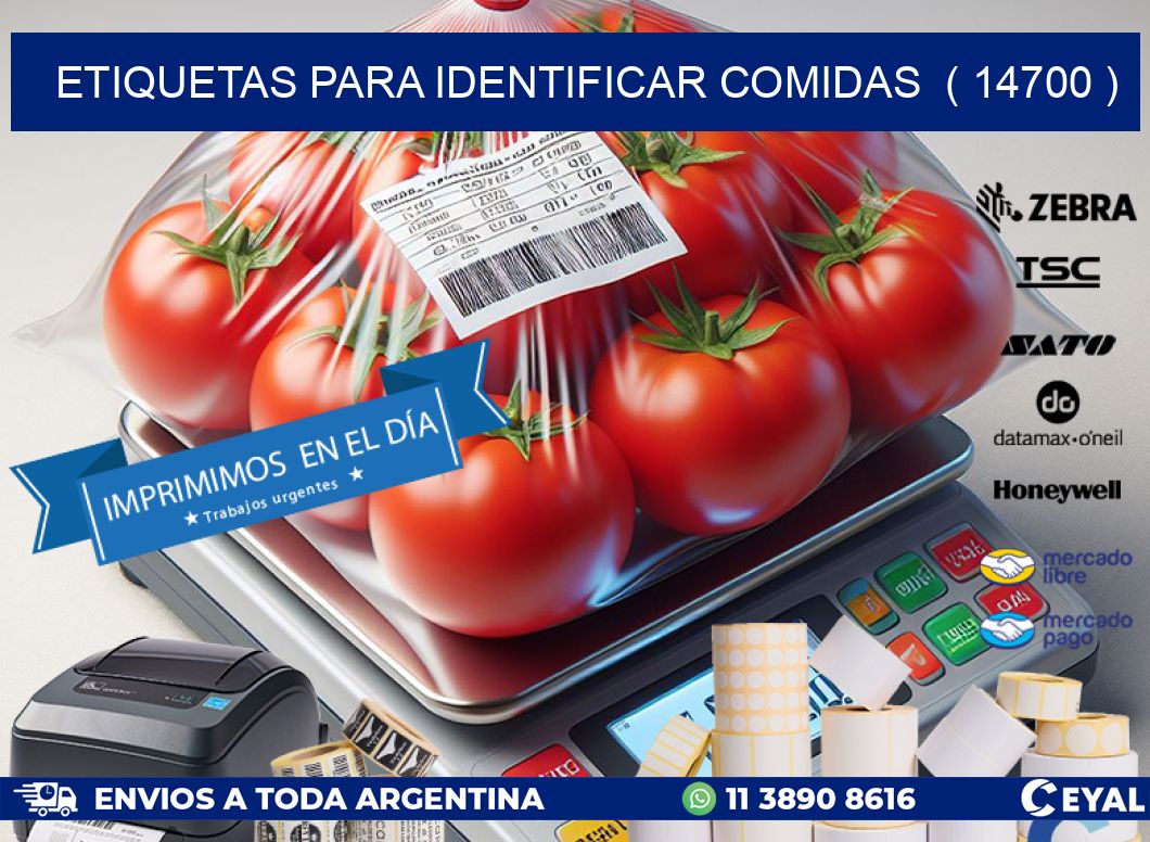 ETIQUETAS PARA IDENTIFICAR COMIDAS  ( 14700 )