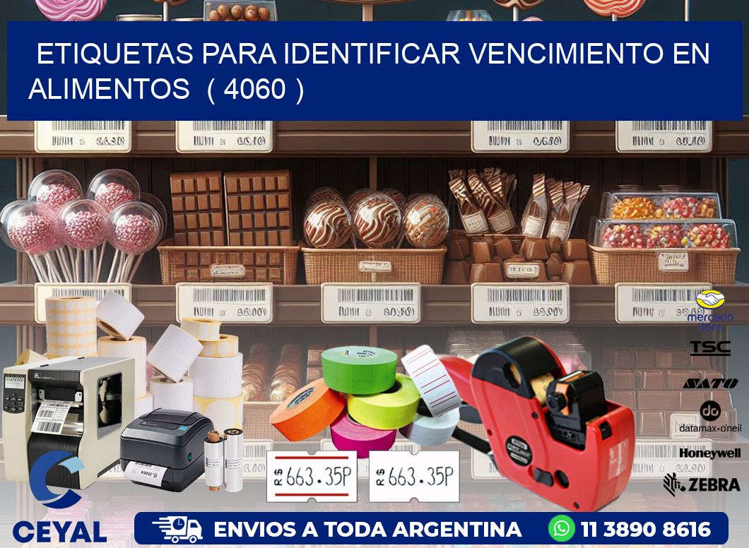 ETIQUETAS PARA IDENTIFICAR VENCIMIENTO EN ALIMENTOS  ( 4060 )