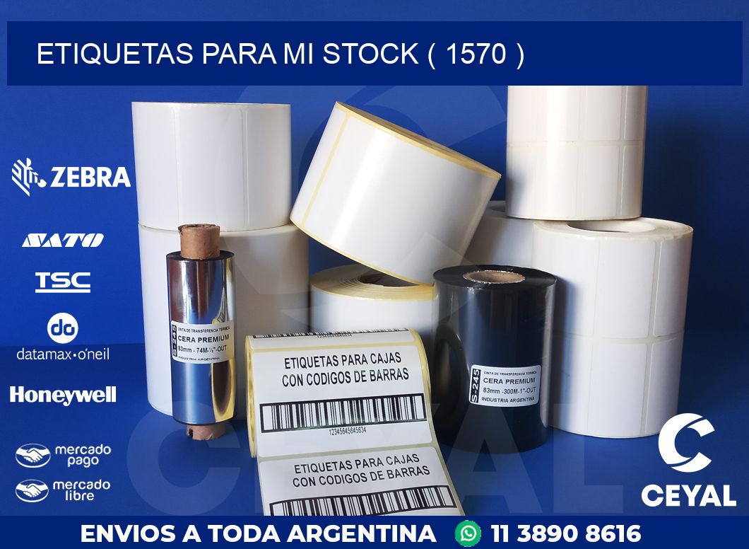 ETIQUETAS PARA MI STOCK ( 1570 )