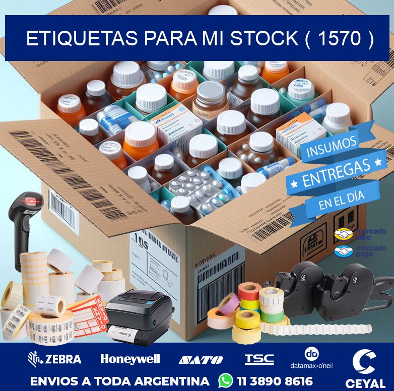 ETIQUETAS PARA MI STOCK ( 1570 )