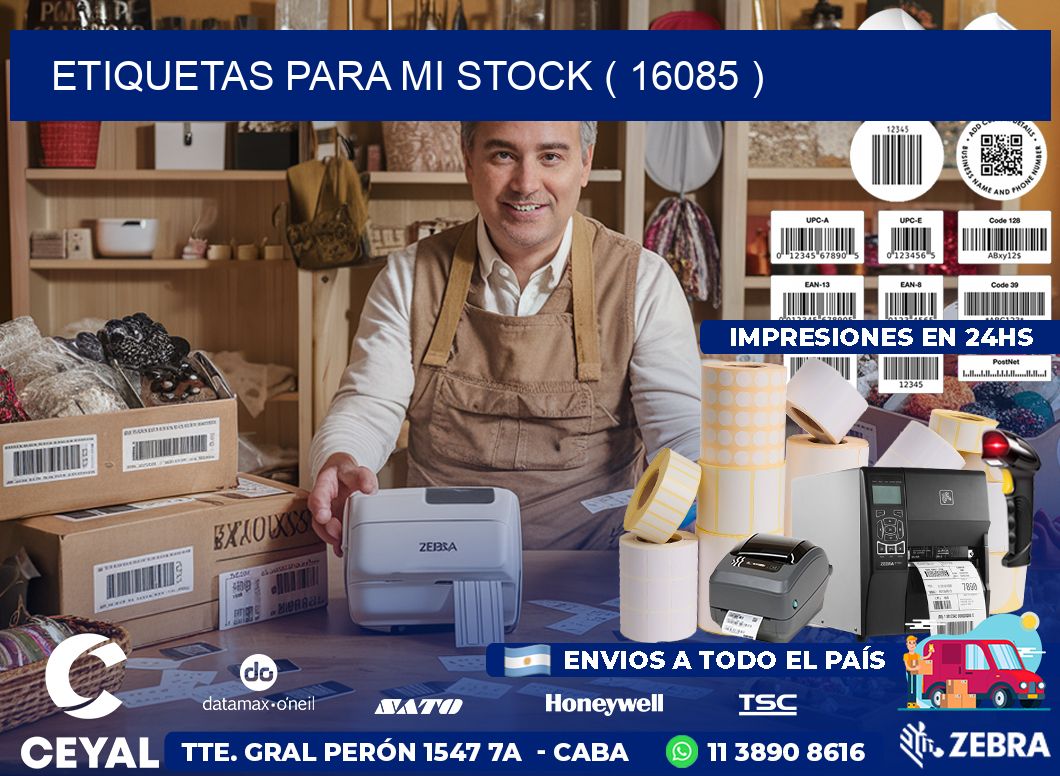 ETIQUETAS PARA MI STOCK ( 16085 )