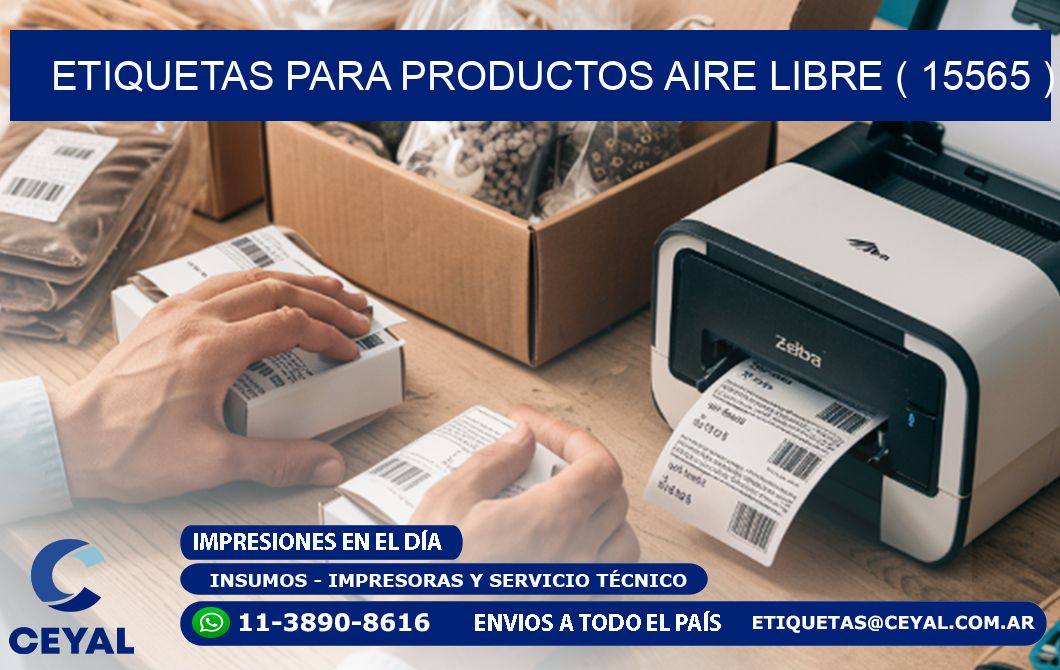 ETIQUETAS PARA PRODUCTOS AIRE LIBRE ( 15565 )