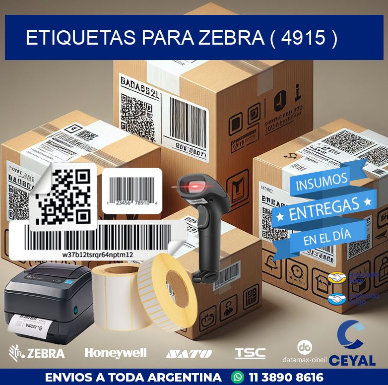 ETIQUETAS PARA ZEBRA ( 4915 )