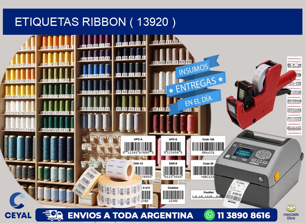 ETIQUETAS RIBBON ( 13920 )