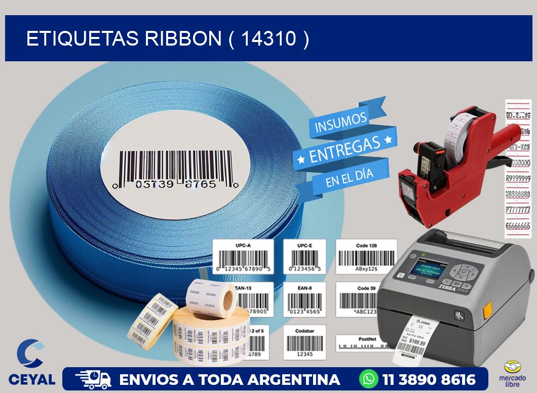 ETIQUETAS RIBBON ( 14310 )