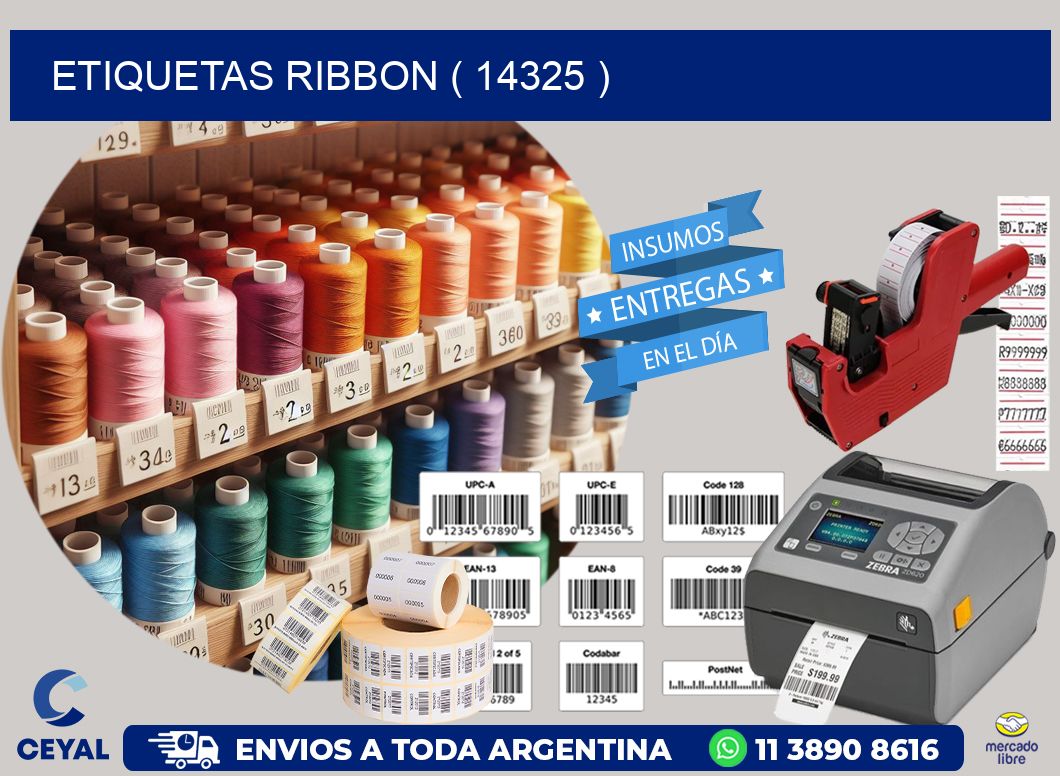 ETIQUETAS RIBBON ( 14325 )