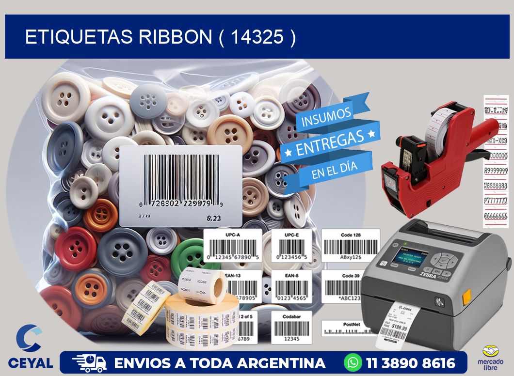 ETIQUETAS RIBBON ( 14325 )