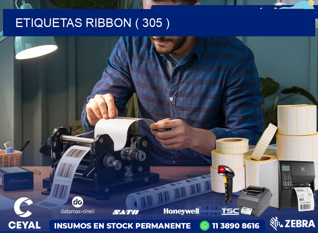 ETIQUETAS RIBBON ( 305 )